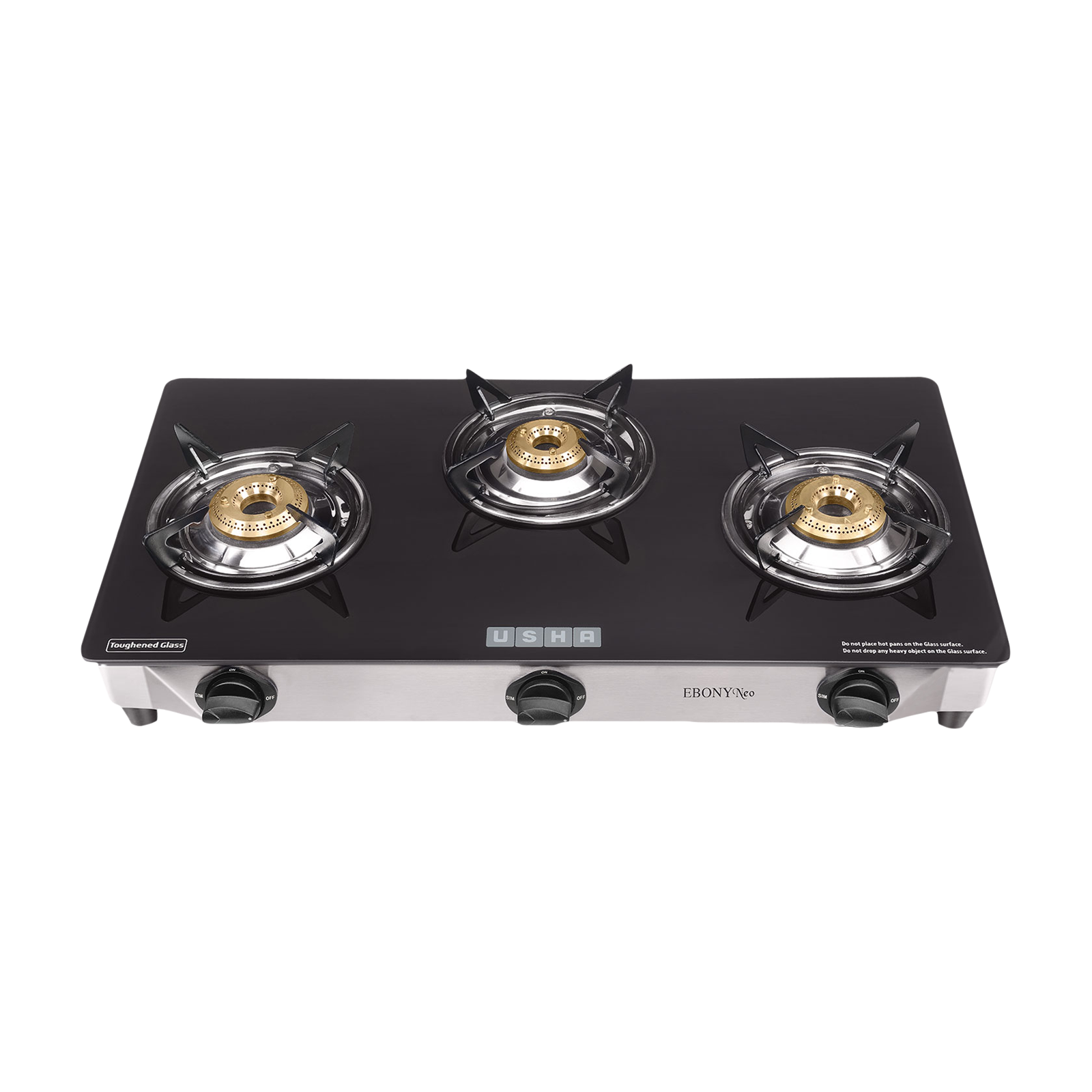 Usha gas stove 3 deals burner steel price